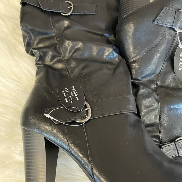 Style & Co. Womens sachi Leather Almond Toe Mid- - Picture 3 of 5